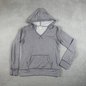 Mossimo Supply Co. Women's XS Gray Polyester Rayon Spandex Long Sleeve Hoodie